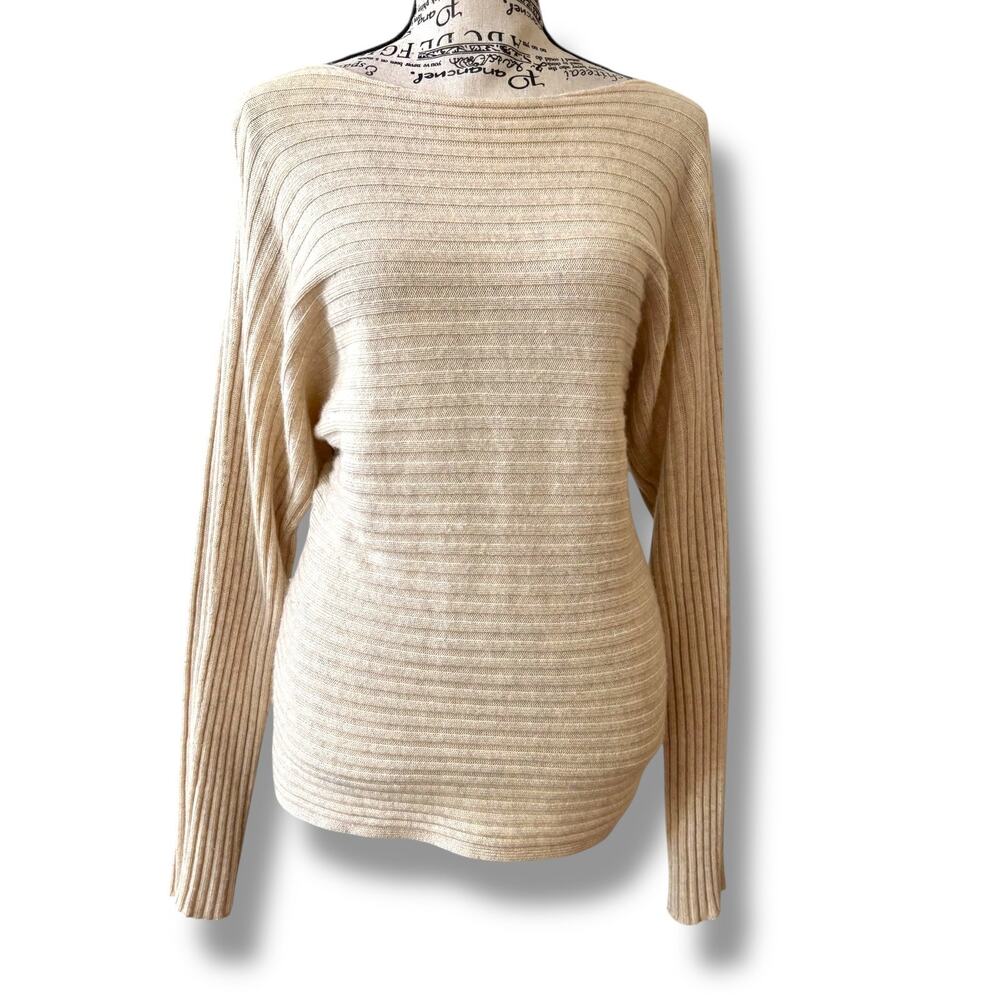 Vince Women's Size M Wool + Cashmere Boatneck Dolman Sleeve Pullover Sweater